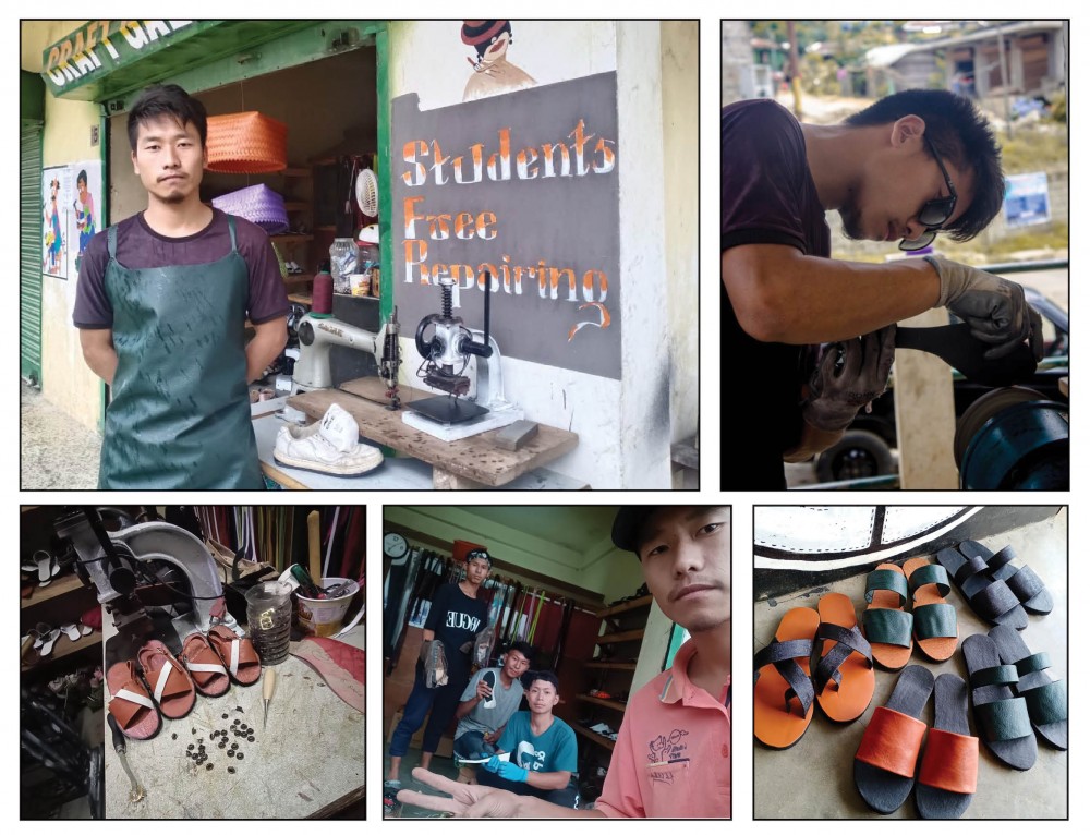 26 years old Toyi Swuro is a local entrepreneur from Phek town and takes pride in his profession as a Cobbler.